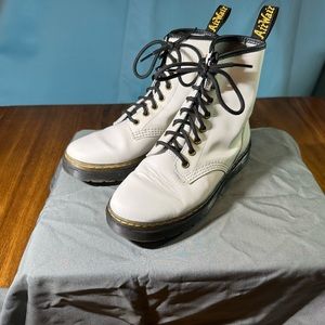 Dr. Martens white Zavala Combat Boots 6